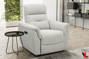 Levoluxe Sofa Set Cain 3 Piece Power Reclining Sofa, Loveseat and Chair Set in Weave Fabric - Available in 2 Colours