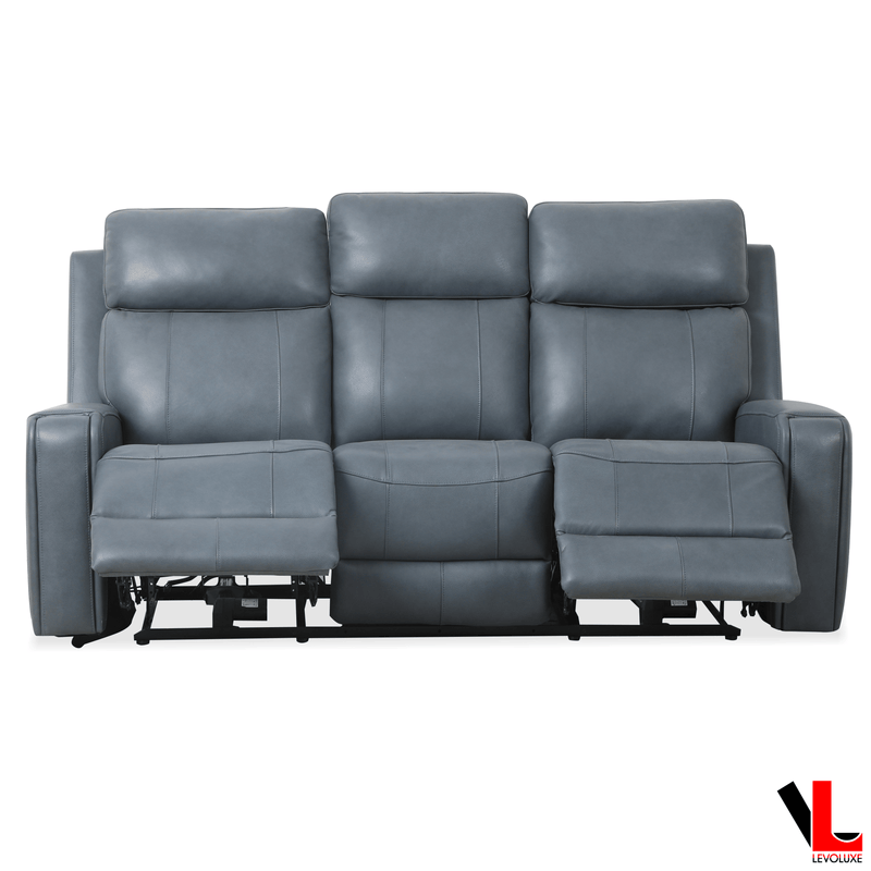Levoluxe Sofa Set Cavron 2 Piece Power Reclining Sofa and Loveseat Set with Power Headrests in Leather Match - Available in 2 Colours
