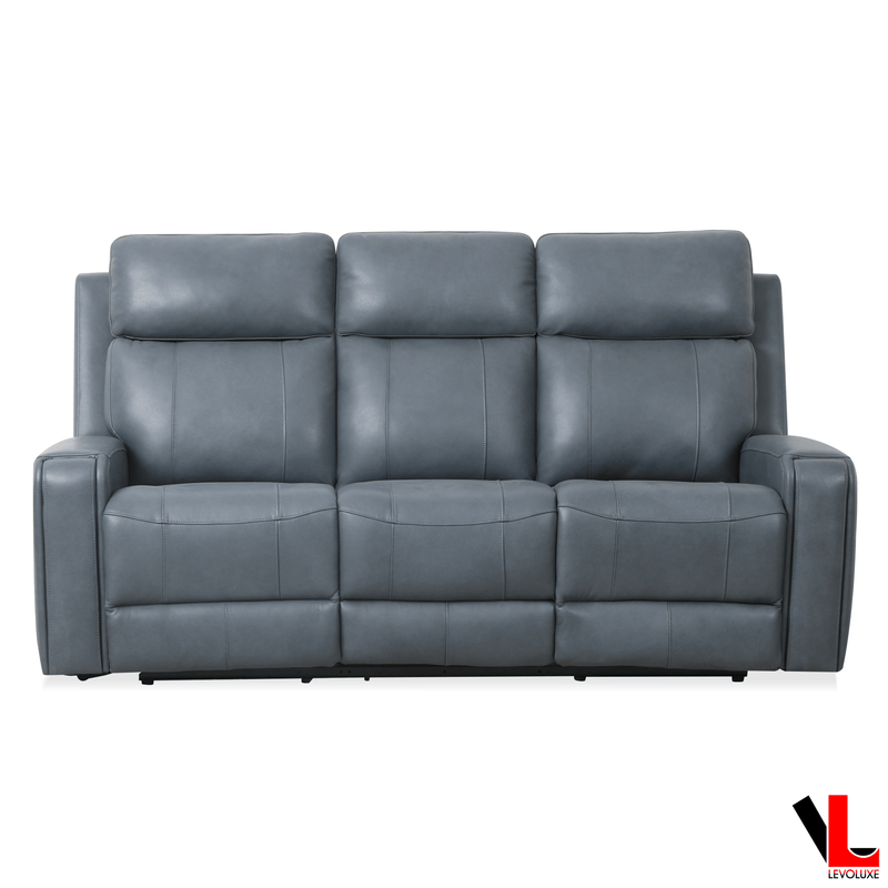 Levoluxe Sofa Set Cavron 2 Piece Power Reclining Sofa and Loveseat Set with Power Headrests in Leather Match - Available in 2 Colours