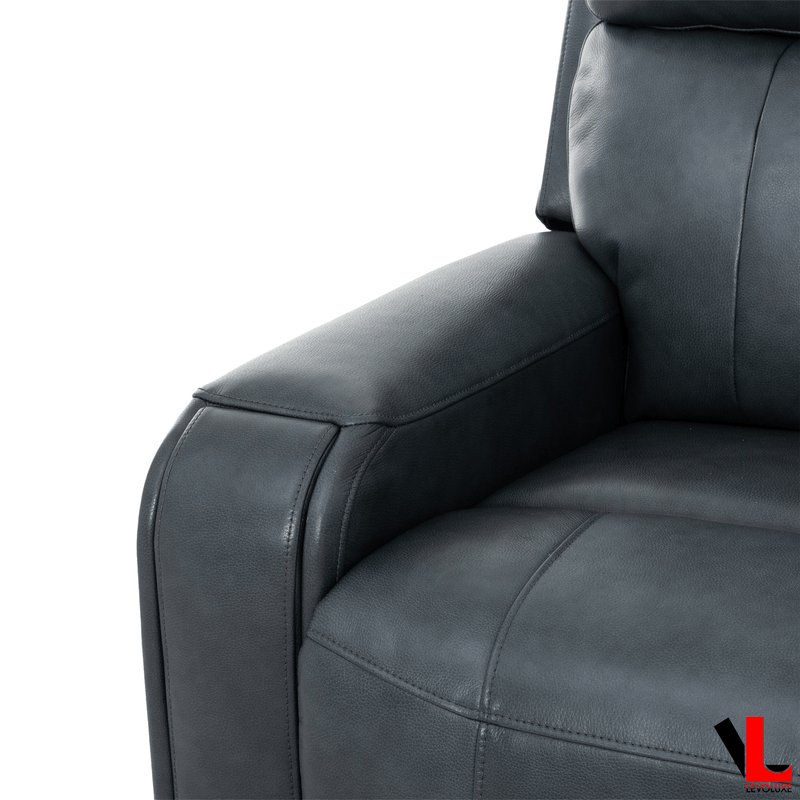 Levoluxe Sofa Set Cavron 3 Piece Power Reclining Sofa,  Loveseat and Chair Set with Power Headrests in Leather Match - Available in 2 Colours