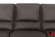 Levoluxe Sofa Set Odessa 2 Piece Power Reclining Sofa and Loveseat Set in Tex Grey Leather Match