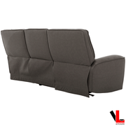 Levoluxe Sofa Set Odessa 2 Piece Power Reclining Sofa and Loveseat Set in Tex Grey Leather Match