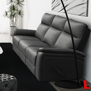 Levoluxe Sofa Set Sereno 2 Piece Reclining Sofa and Loveseat in Jaxxon Smoke