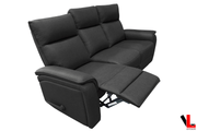 Levoluxe Sofa Set Sereno 3 Piece Reclining Sofa, Loveseat and Rocker Chair in Jaxxon Smoke
