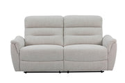 Levoluxe Sofa Weave Beige Cain 76" Power Reclining Sofa in Weave Fabric - Available in 2 Colours