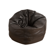 LuxeLoungers Chair Black The Big Pear Leather Bean Bag Chair - Available in 5 Colours