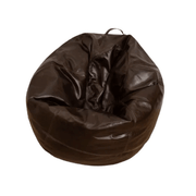 LuxeLoungers Chair Chocolate The Big Pear Leather Bean Bag Chair - Available in 5 Colours