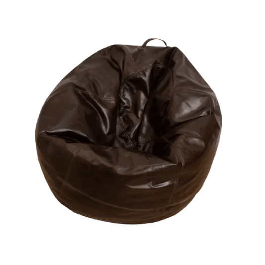 LuxeLoungers Chair Chocolate The Big Pear Leather Bean Bag Chair - Available in 5 Colours