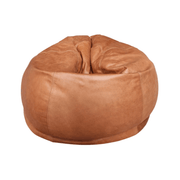 LuxeLoungers Chair Tan The Big Pear Leather Bean Bag Chair - Available in 5 Colours