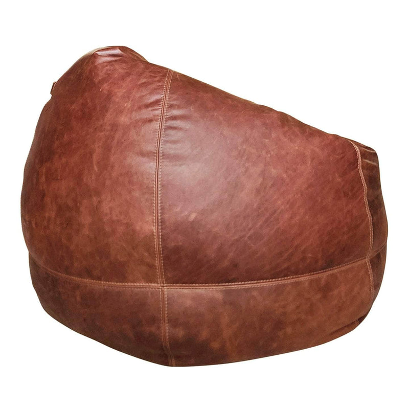 LuxeLoungers Chair The Big Pear Leather Bean Bag Chair - Available in 5 Colours