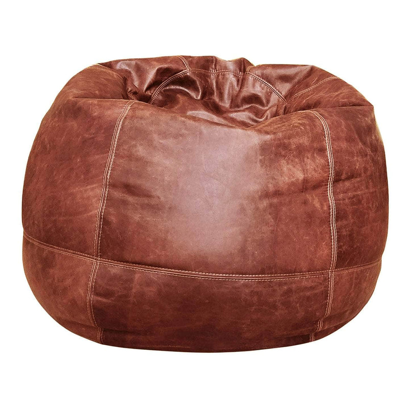 LuxeLoungers Chair The Big Pear Leather Bean Bag Chair - Available in 5 Colours