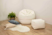 LuxeLoungers Chair The Big Pear Leather Bean Bag Chair - Available in 5 Colours