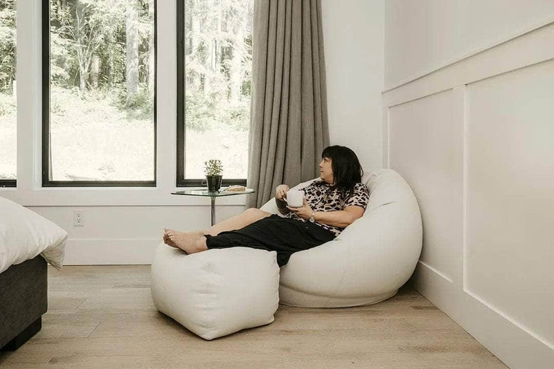 LuxeLoungers Chair The Big Pear Leather Bean Bag Chair - Available in 5 Colours