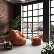 LuxeLoungers Chair The Big Pear Leather Bean Bag Chair - Available in 5 Colours