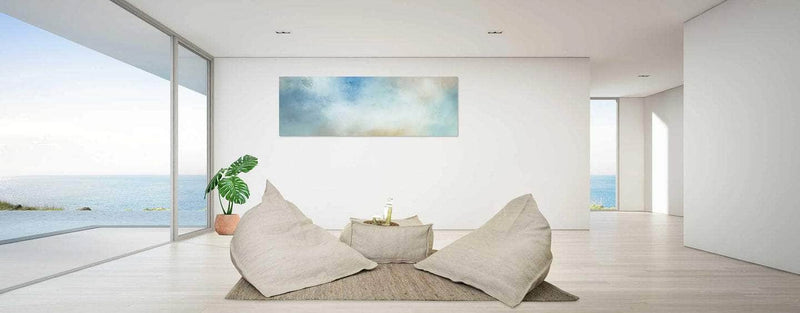 LuxeLoungers Chair The Indulger Bamboo/Wool Bean Bag Chair in Beige