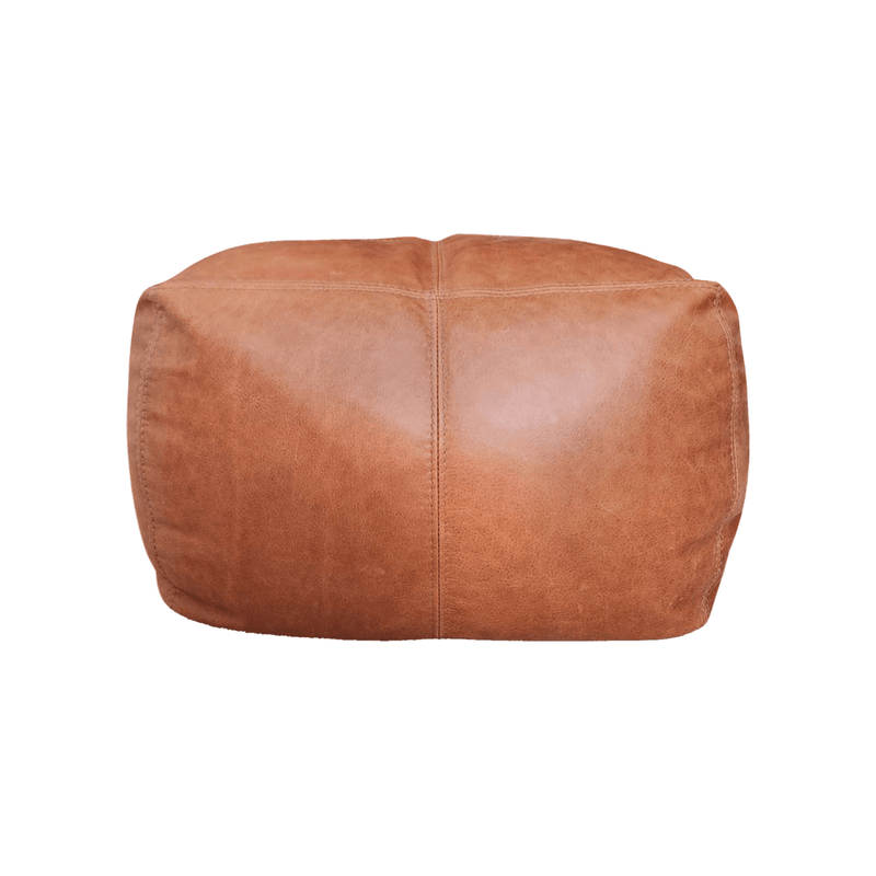 LuxeLoungers Ottoman Tab The Footsie Leather Bean Bag Ottoman - Available in 5 Colours