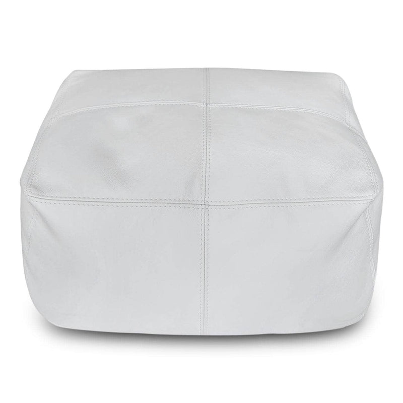 LuxeLoungers Ottoman The Footsie Leather Bean Bag Ottoman - Available in 5 Colours