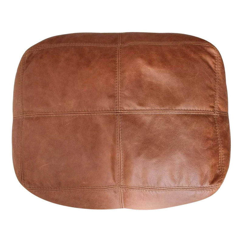 LuxeLoungers Ottoman The Footsie Leather Bean Bag Ottoman - Available in 5 Colours