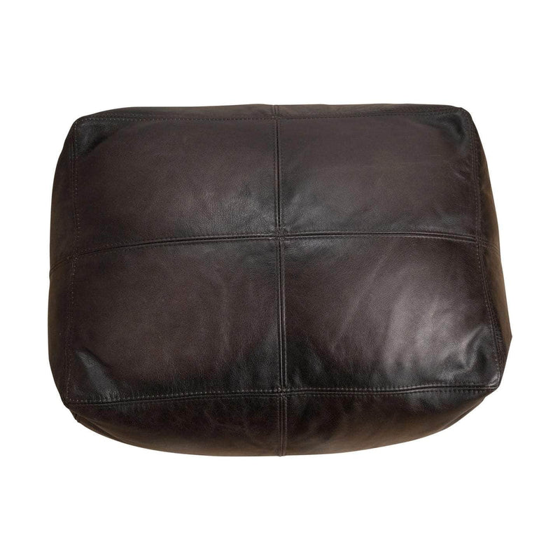 LuxeLoungers Ottoman The Footsie Leather Bean Bag Ottoman - Available in 5 Colours