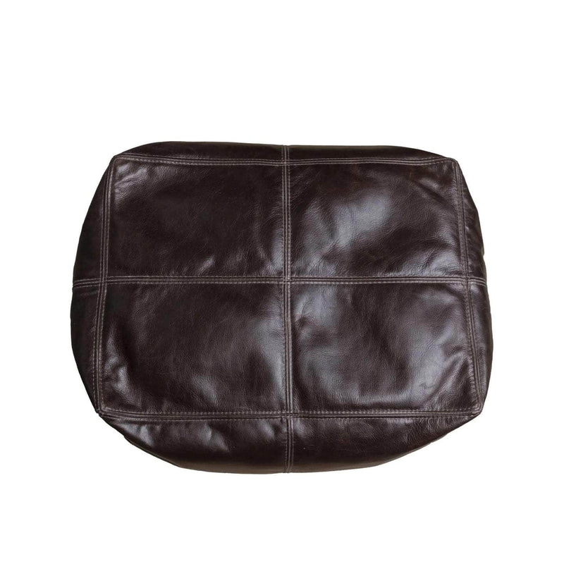 LuxeLoungers Ottoman The Footsie Leather Bean Bag Ottoman - Available in 5 Colours