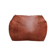 LuxeLoungers Ottoman Tobacco The Footsie Leather Bean Bag Ottoman - Available in 5 Colours