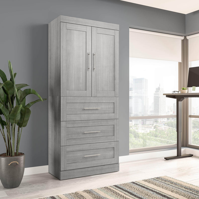 Modubox Armoire Pur 36W Wardrobe with 3 Drawers - Available in 5 Colours