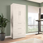 Modubox Armoire Pur 36W Wardrobe with 3 Drawers - Available in 5 Colours
