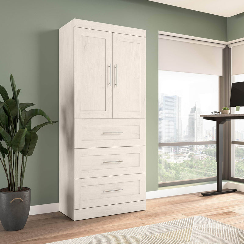 Modubox Armoire Pur 36W Wardrobe with 3 Drawers - Available in 5 Colours