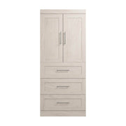 Modubox Armoire Pur 36W Wardrobe with 3 Drawers - Available in 5 Colours