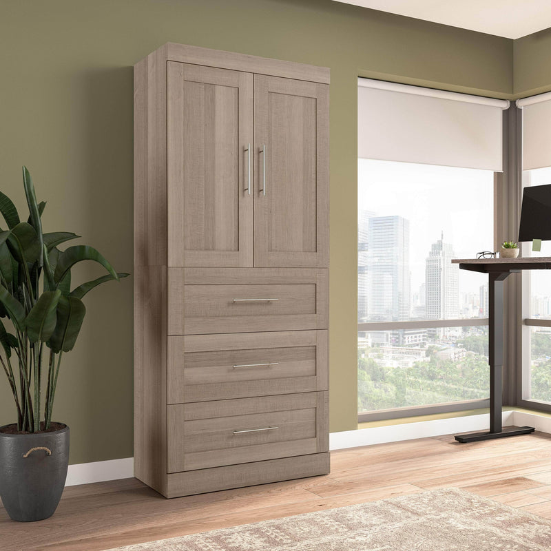 Modubox Armoire Pur 36W Wardrobe with 3 Drawers - Available in 5 Colours
