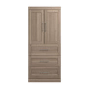 Modubox Armoire Pur 36W Wardrobe with 3 Drawers - Available in 5 Colours