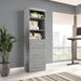 Modubox Bookcase Platinum Grey Pur 25” Storage Unit with 3 Drawers - Available in 7 Colours
