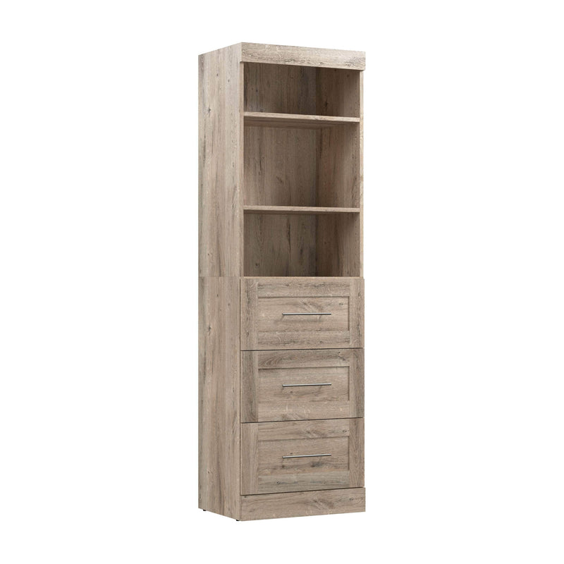 Modubox Bookcase Pur 25” Storage Unit with 3 Drawers - Available in 7 Colours