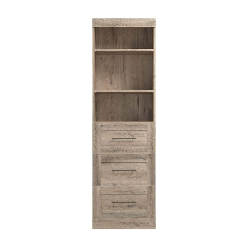 Modubox Bookcase Pur 25” Storage Unit with 3 Drawers - Available in 7 Colours