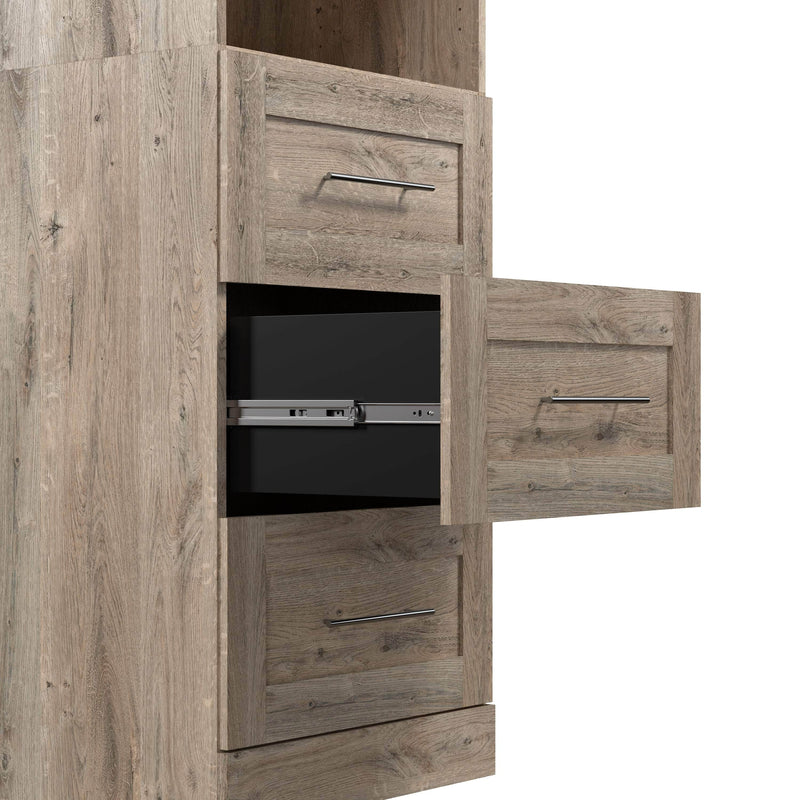 Modubox Bookcase Pur 25” Storage Unit with 3 Drawers - Available in 7 Colours