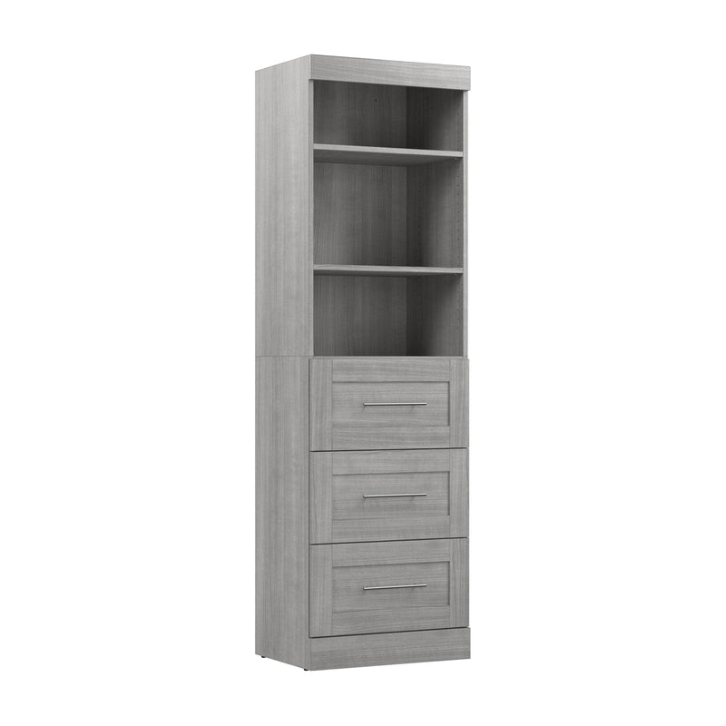 Modubox Bookcase Pur 25” Storage Unit with 3 Drawers - Available in 7 Colours