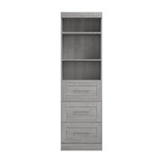 Modubox Bookcase Pur 25” Storage Unit with 3 Drawers - Available in 7 Colours