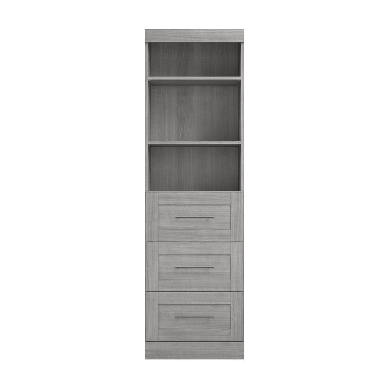 Modubox Bookcase Pur 25” Storage Unit with 3 Drawers - Available in 7 Colours