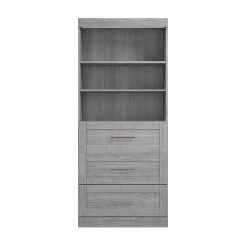 Modubox Bookcase Pur 36” Storage Unit with 3 Drawers - Available in 7 Colours