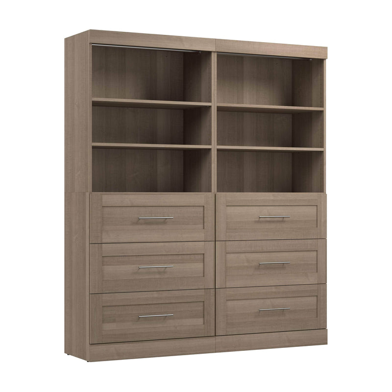 Modubox Closet Organizer Ash Grey Pur 72” Closet Organizer - Available in 7 Colours
