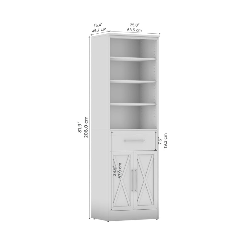 Modubox Closet Organizer Key West 25W Closet Organizer with Drawer and Doors - Available in 2 Colours