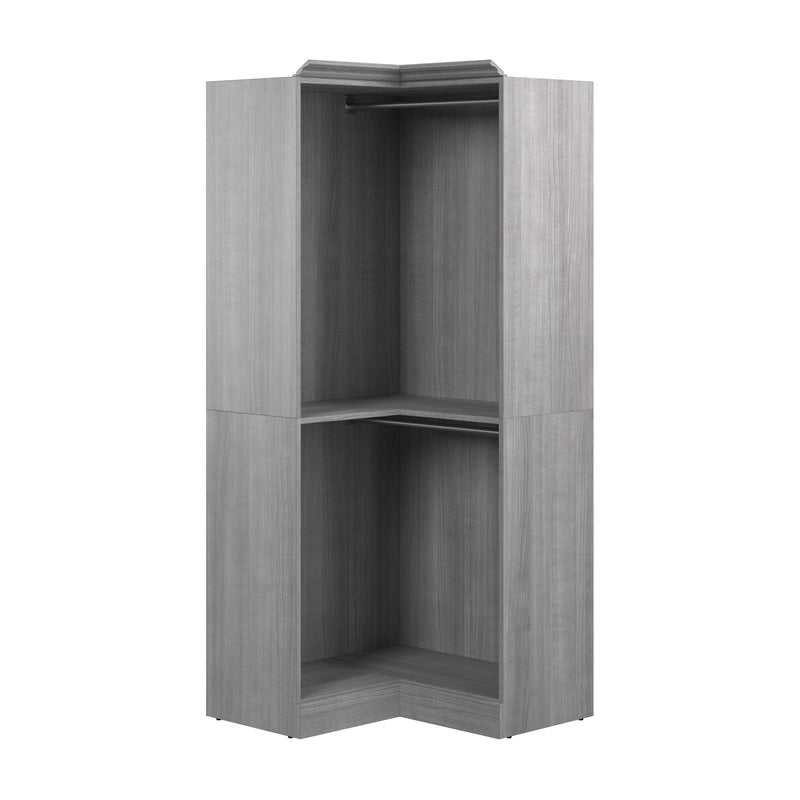 Modubox Closet Organizer Platinum Gray Versatile 36” Corner Closet Organizer - Available in 3 Colours