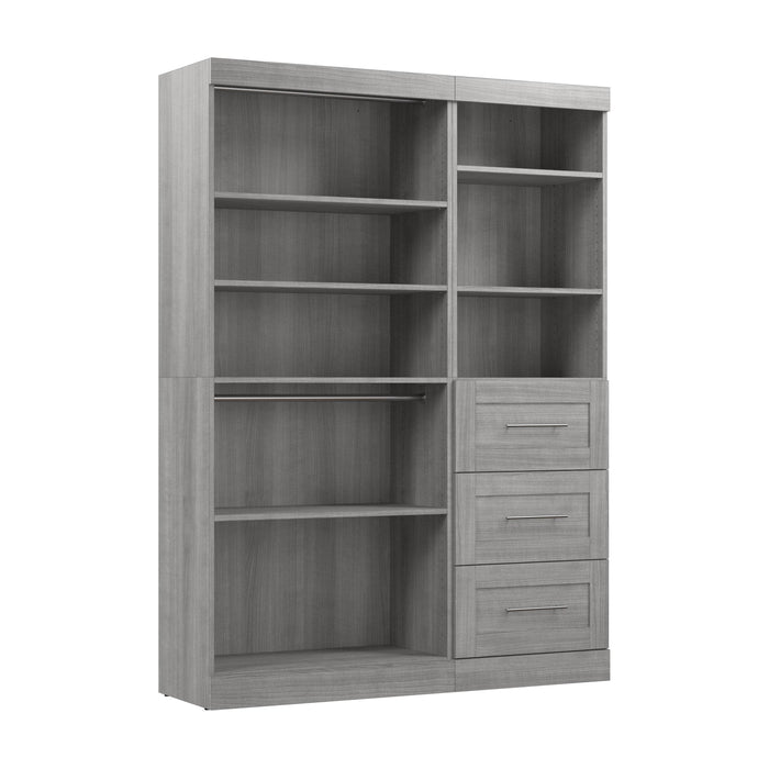 Modubox Closet Organizer Platinum Grey Pur 61W Closet Organizer - Available in 7 Colours