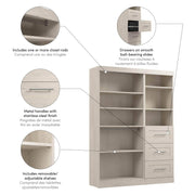 Modubox Closet Organizer Pur 61W Closet Organizer - Available in 7 Colours