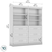 Modubox Closet Organizer Pur 72” Closet Organizer - Available in 7 Colours