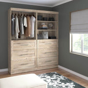Modubox Closet Organizer Pur 72W Closet Organization System with Drawers - Available in 4 Colours