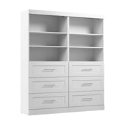 Modubox Closet Organizer Pur 72W Closet Organization System with Drawers - Available in 4 Colours