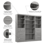 Modubox Closet Organizer Pur 86“ Closet Organizer - Available in 7 Colours