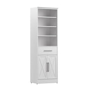 Modubox Closet Organizer Pure White Oak Key West 25W Closet Organizer with Drawer and Doors - Available in 2 Colours