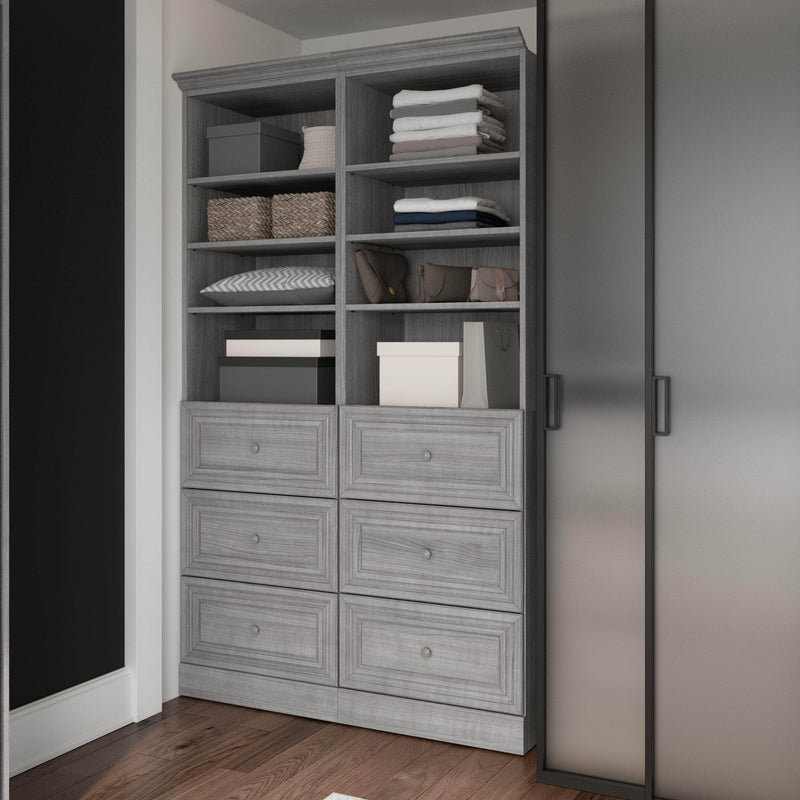 Modubox Closet Organizer Versatile 50W Closet Organization System with Drawers - Available in 2 Colours